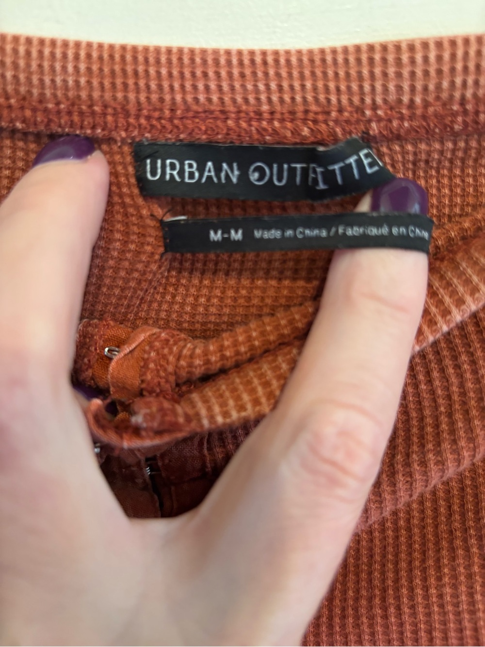 Urban Outfitters Rust Textured Strapless Tube Top - Picture 4 of 4